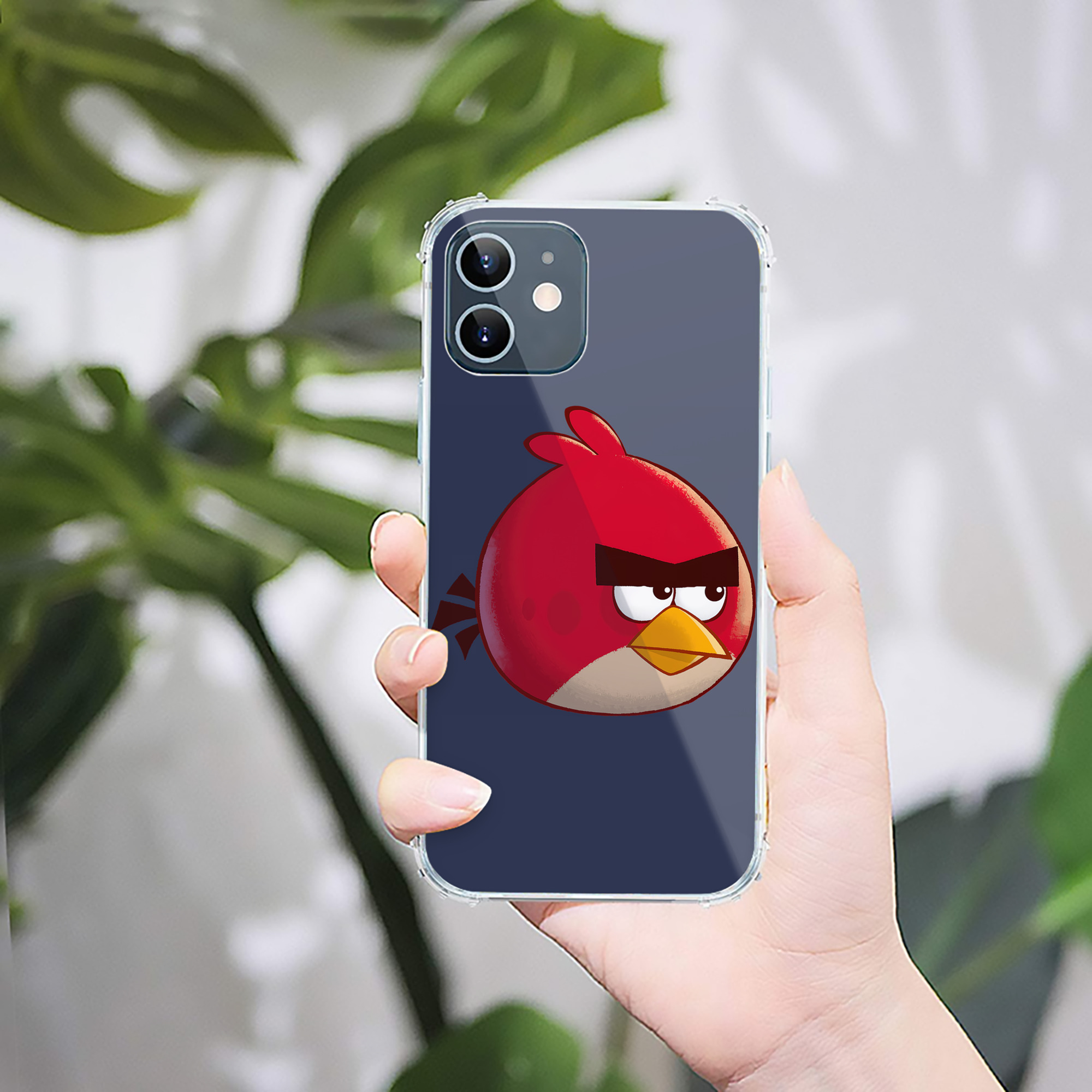 （画像用） Angry Birds アングリーバード 【iPhone 12シリーズ対応】透明スマホケース（クリアソフトケース）